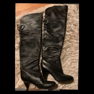 Guess over the knee leather boots